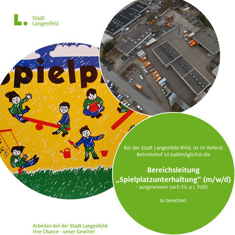 Stelle Bereichsleitung „Spielplatzunterhaltung“ (m/w/d) 